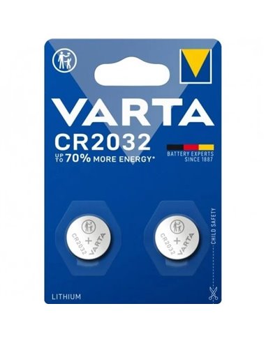 Varta Pack 2 Pilas Botón CR2032 3V