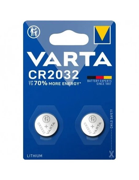 Varta Pack 2 Pilas Botón CR2032 3V