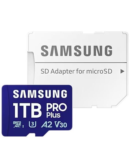 Samsung PRO Plus 2024 1TB, microSD XC Clase 10 180MBs