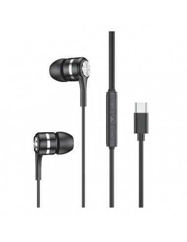 Celly EARPHONETYPECSP Auriculares con Micrófono USB-C Negro