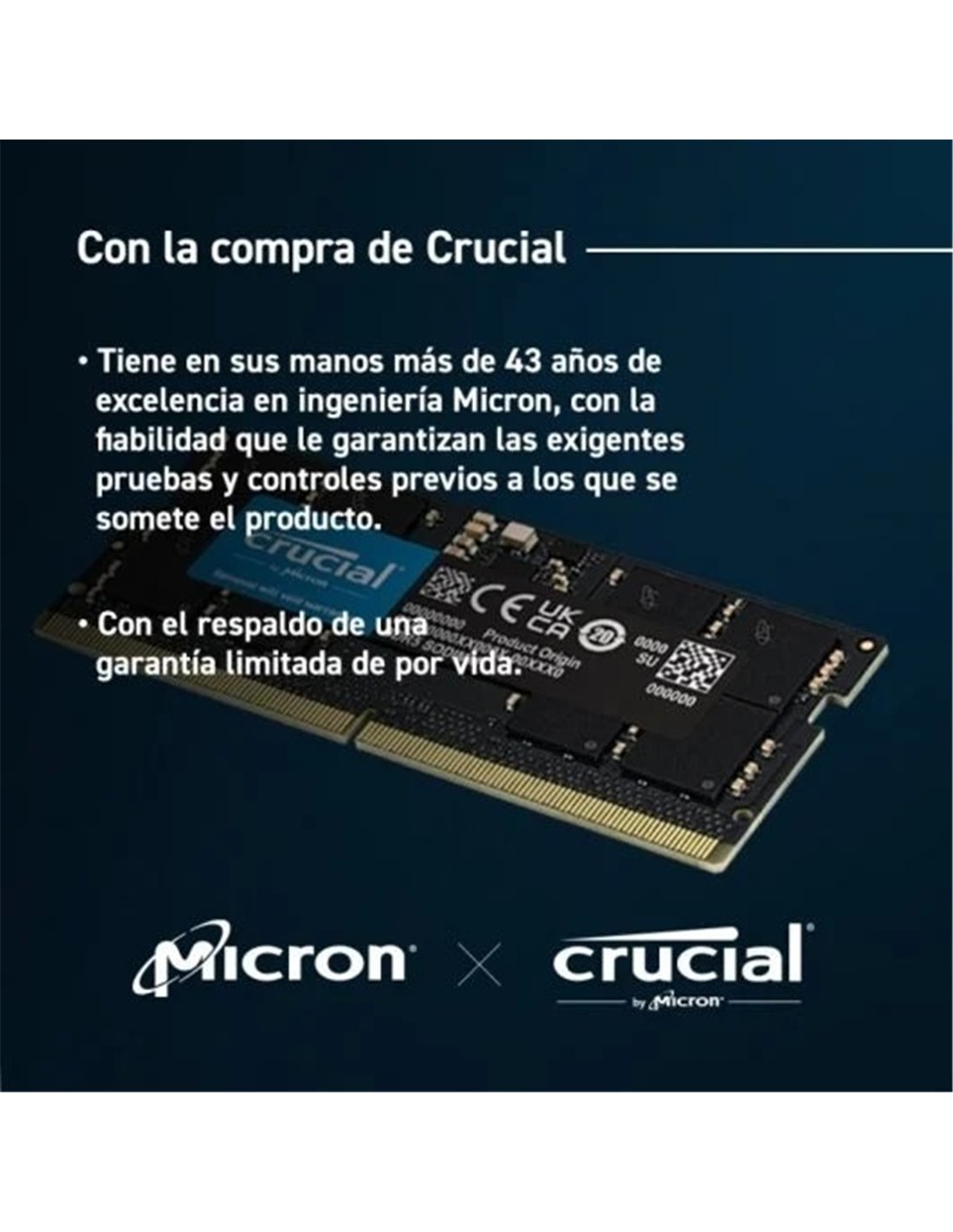 MEMORIA CRUCIAL SO-DIMM DDR5 32GB 5600MHZ CL46 - miniatura 4