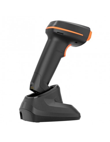 Approx appLS24WSBS Léctor de Código de Barras 1D-2D-QR USB, Inalámbrico RF, Bluetooth con Base de Carga