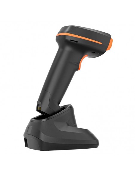 Approx appLS24WSBS Léctor de Código de Barras 1D-2D-QR USB, Inalámbrico RF, Bluetooth con Base de Carga