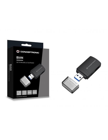 Conceptronic BIAN06B Lector de Tarjeta USB 3.1 Tipo-A Negro