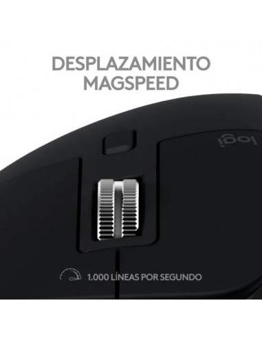 Logitech MX Master 3S para Mac, Apple, iPad, Funciona sobre cristal con Clics Silencioso, USB-C Negro