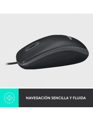 Logitech M100 Ratón Ambidiestro USB 1000 DPI Negro