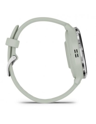 Garmin Venu 3S Reloj Smartwatch 41mm Bisel Acero Inoxidable Plateado con Correa de Silicona Verde