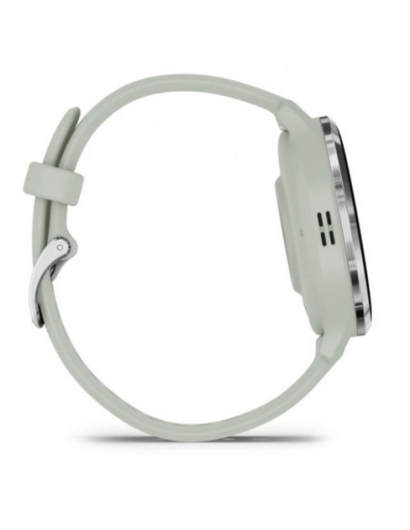 Garmin Venu 3S Reloj Smartwatch 41mm Bisel Acero Inoxidable Plateado con Correa de Silicona Verde