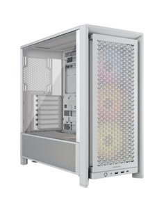 Corsair FRAME 4000D RS ARGB Semi Torre E-ATX Caja Cristal Templado USB-C Blanca