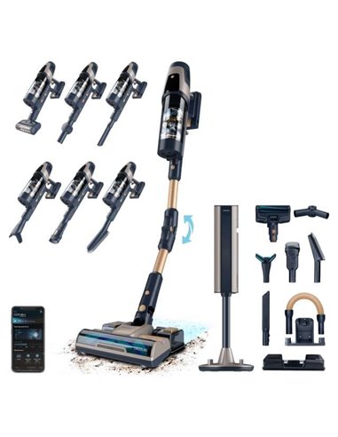 Cecotec Conga Rockstar 11500 Odyssey Station Connected IA Aspirador Escoba sin Cable con Base de Autovaciado