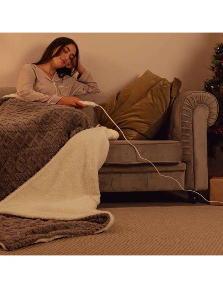 Cecotec Manta Eléctrica 200x180 Manta Térmica con Apagado Automático