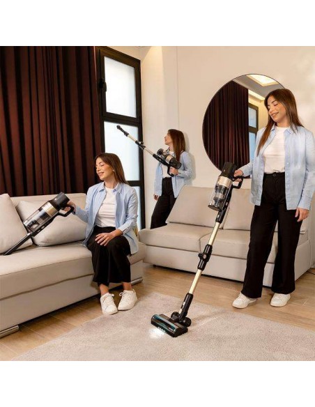 Cecotec Conga Rockstar 5500 Hurricane Station Pet Flex Aspirador Vertical con Base de Autovaciado