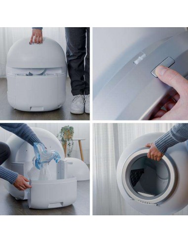 Cecotec Pumba 7000 CleanKitty Compact Connected Arenero Compacto con Autolimpieza