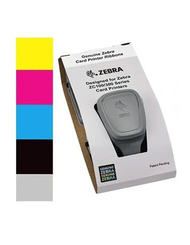Zebra ZC100/ZC300 Cinta de Transferencia de Color YMCKO