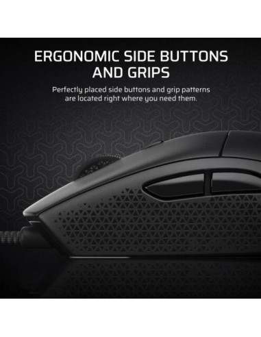 Corsair M55 Wired Ratón Gaming Óptico 16000 DPI Negro