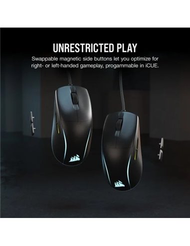 Corsair M75 RGB Ratón Gaming 26000 DPI Negro
