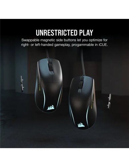 Corsair M75 RGB Ratón Gaming 26000 DPI Negro