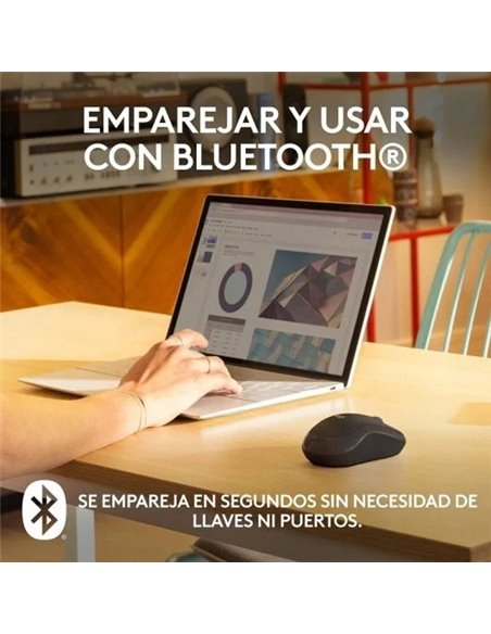 Logitech M240 Silent Ratón Bluetooth Grafito
