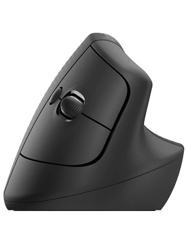 Logitech Lift Ratón Inalámbrico Vertical para Diestros 4000DPI Gris-Negro