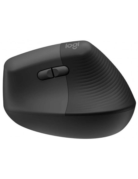 Logitech Lift Ratón Inalámbrico Vertical para Diestros 4000DPI Gris-Negro