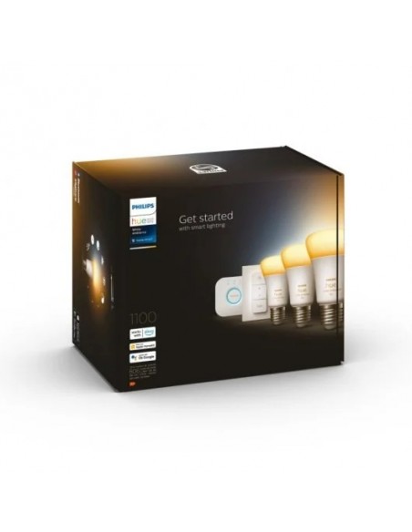 Philips Hue Kit de inicio 3 bombillas inteligentes E27 1100 lm + Hue Bridge