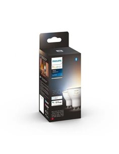 Philips Hue White Ambiance GU10 Pack 2 Foco Inteligente 350 lm