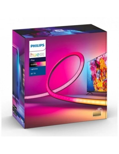 Philips Hue White and Color Ambiance Play Gradient Lightstrip Tira para TV 55"a 65"