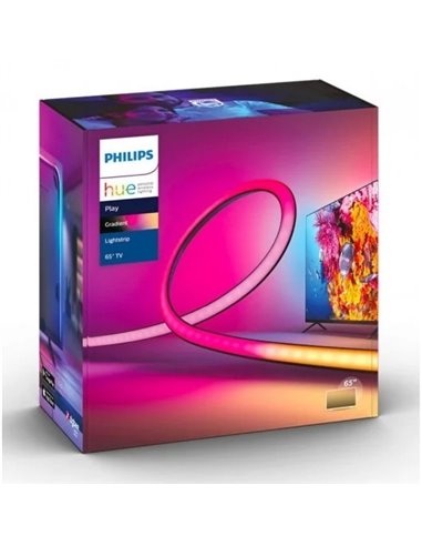 Philips Hue White and Color Ambiance Play Gradient Lightstrip Tira para TV 65"a 75"