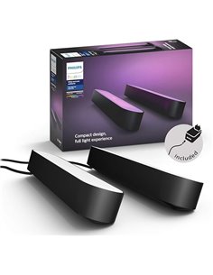 Philips Hue White and Color Ambiance Play Pack 2 Barras de Luces Negras