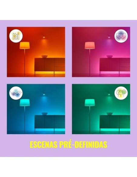 WiZ Squire Lámpara de Mesa LED WiFi 9W Blanca