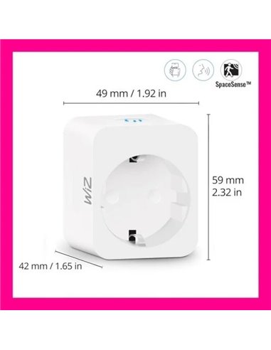WiZ Enchufe Inteligente WiFi con Control de Energía
