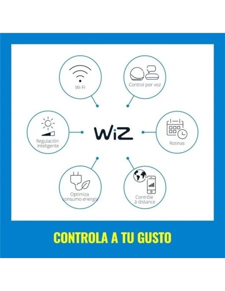 WiZ Lámpara Móvil Portátil WiFi 13.5W Blanca