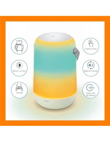 WiZ Lámpara Móvil Portátil WiFi 13.5W Blanca