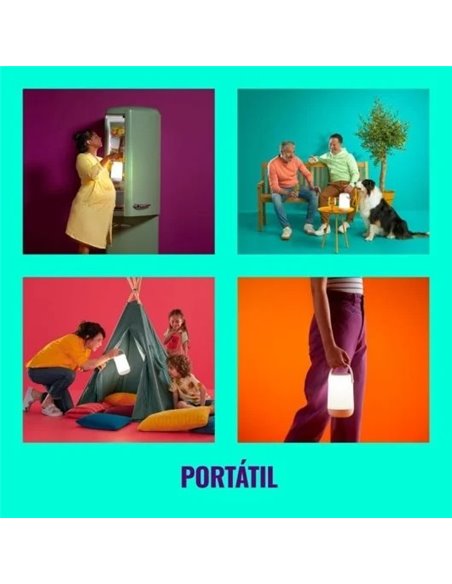 WiZ Lámpara Móvil Portátil WiFi 13.5W Blanca