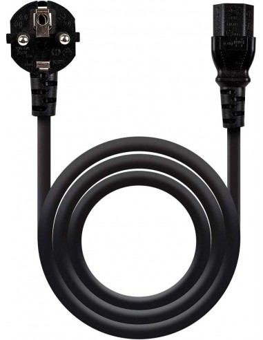 UNYKAch Cable de Alimentación CPU 100% Cobre Negro 1.5m