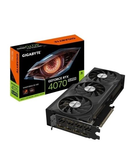 Gigabyte GeForce RTX 4070 SUPER WINDFORCE OC 12GB GDDR6X DLSS3 Tarjeta Gráfica