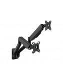 Equip 650138 Soporte de Pared Orientable para 2 Pantallas de 17"-32" Brazo 564mm Muelle de Gas hasta 9kg