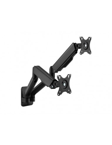 Equip 650138 Soporte de Pared Orientable para 2 Pantallas de 17"-32" Brazo 564mm Muelle de Gas hasta 9kg