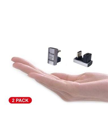Equip 133477 Adaptador de enchufe USB 4 C a CU, 40Gbps PD 240W Pack 2 Adaptadores