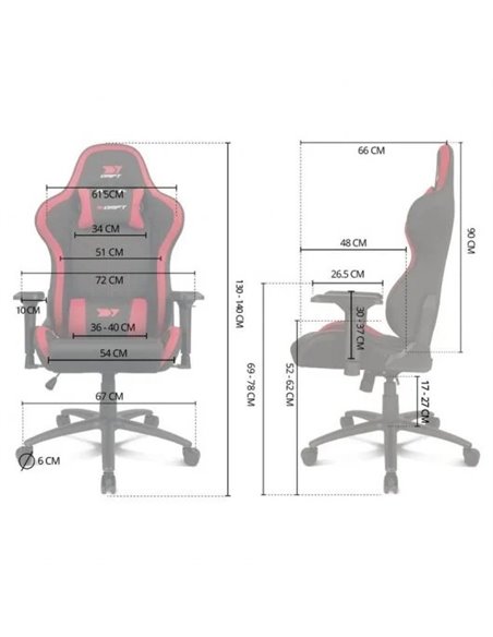 Drift DR110 Silla Gaming Negra/Gris