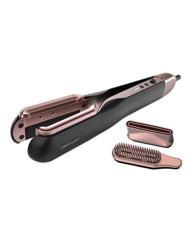 Cecotec RitualCare Air Lisse 2in1 Black Secador Plancha de Pelo con Aire con 2 Cabezales