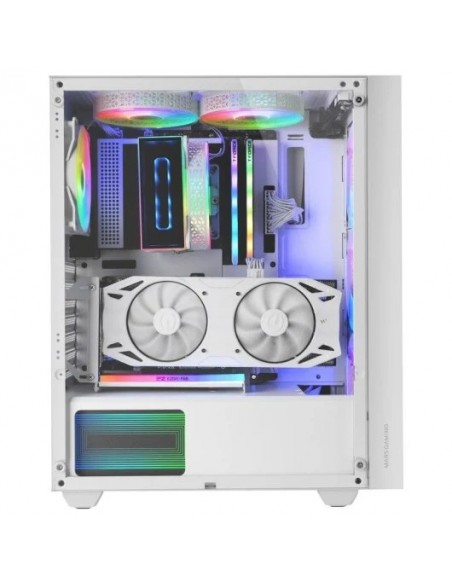 Mars Gaming MC-AIRW Caja Gaming ATX Cristal Templado Blanca