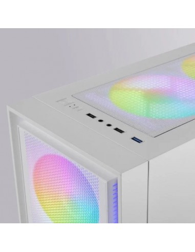 Mars Gaming MC-AIRW Caja Gaming ATX Cristal Templado Blanca