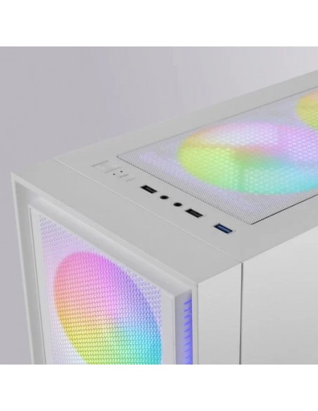 Mars Gaming MC-AIRW Caja Gaming ATX Cristal Templado Blanca