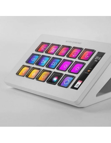 Mars Gaming MSD-ONE Control Deck Slim 15 Teclas Personalizables Pantalla LCD