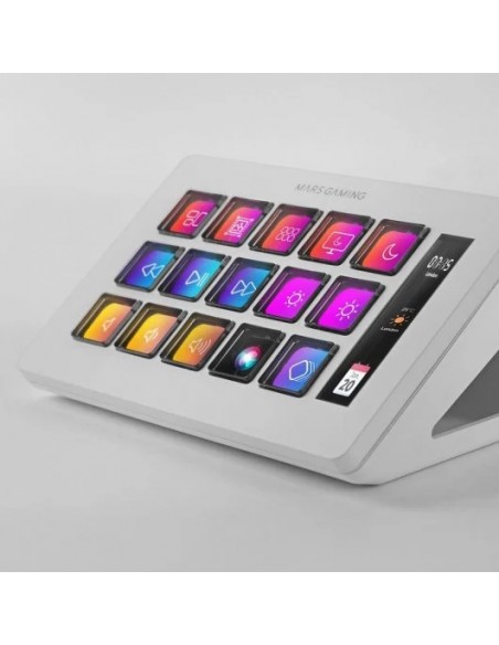 Mars Gaming MSD-ONE Control Deck Slim 15 Teclas Personalizables Pantalla LCD
