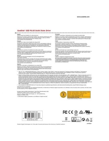 SanDisk SSD Plus 2.5" 2TB SATA 3 Disco Duro