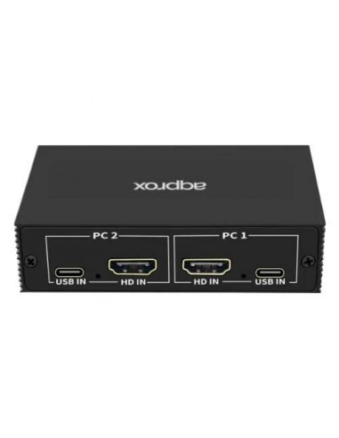 Approx APPKVHDMI2PV2 Conmutador KVM 2xHDMI 3xUSB