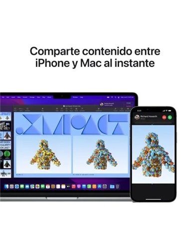 Apple MacBook Air Apple M2 8 Núcleos/ 16GB/ 256GB SSD/ GPU 8 Núcleos/ 13.6" Gris Espacial