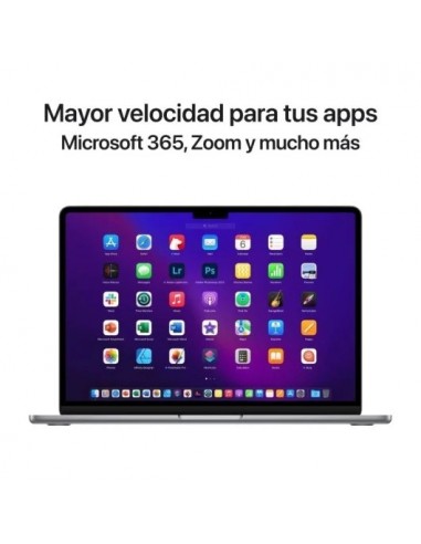 Apple MacBook Air Apple M2 8 Núcleos/ 16GB/ 256GB SSD/ GPU 8 Núcleos/ 13.6" Gris Espacial
